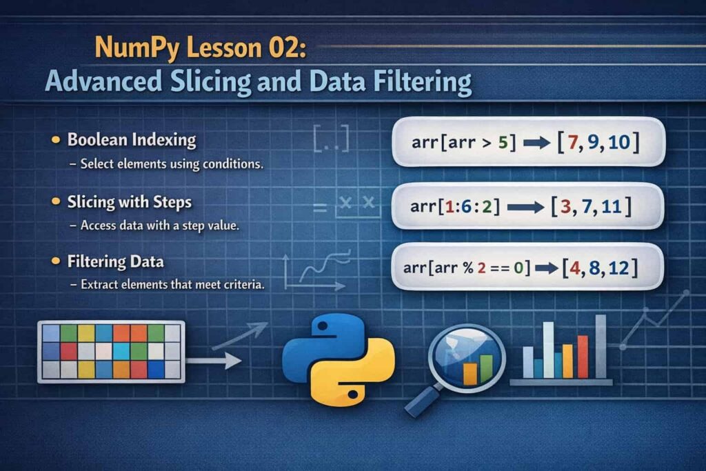 Advanced NumPy Slicing & Data Filtering: A Complete Guide